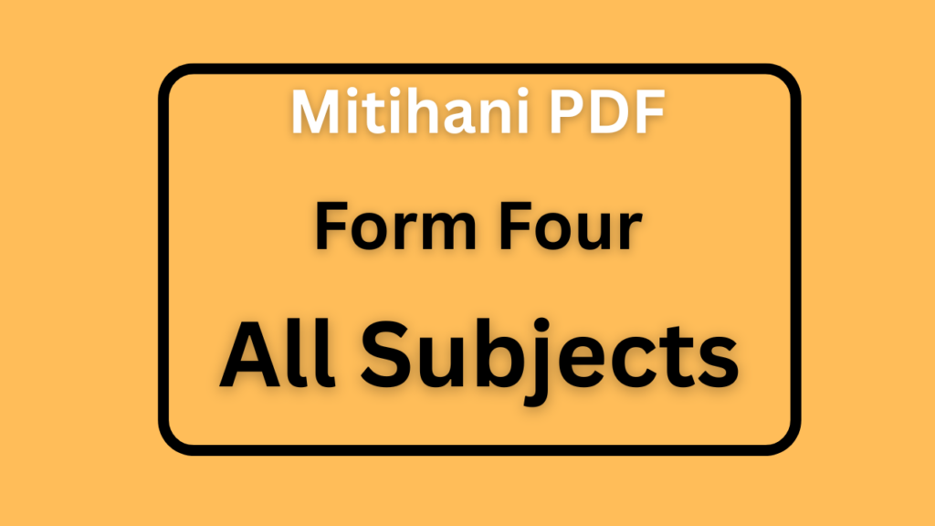 Form Four Notes