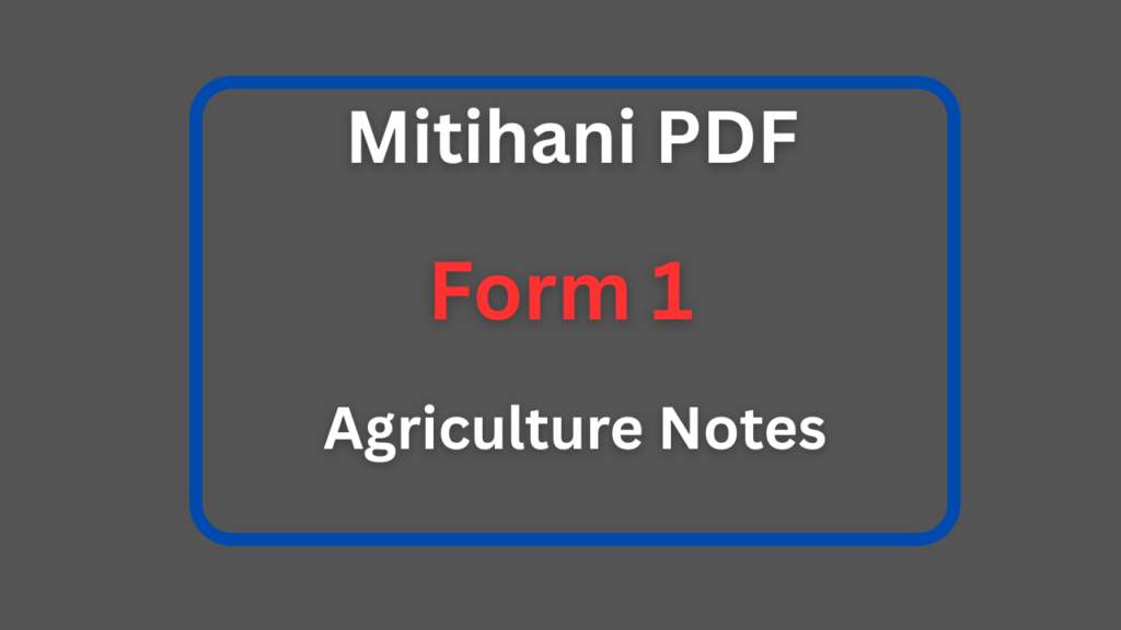 Form One Mathematics Notes