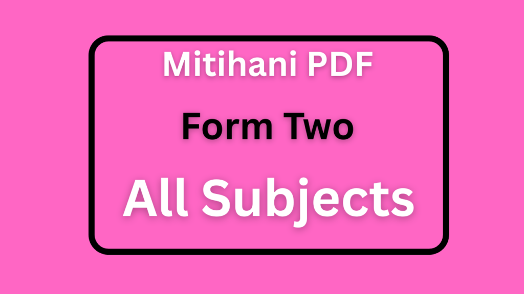 Form Two Notes