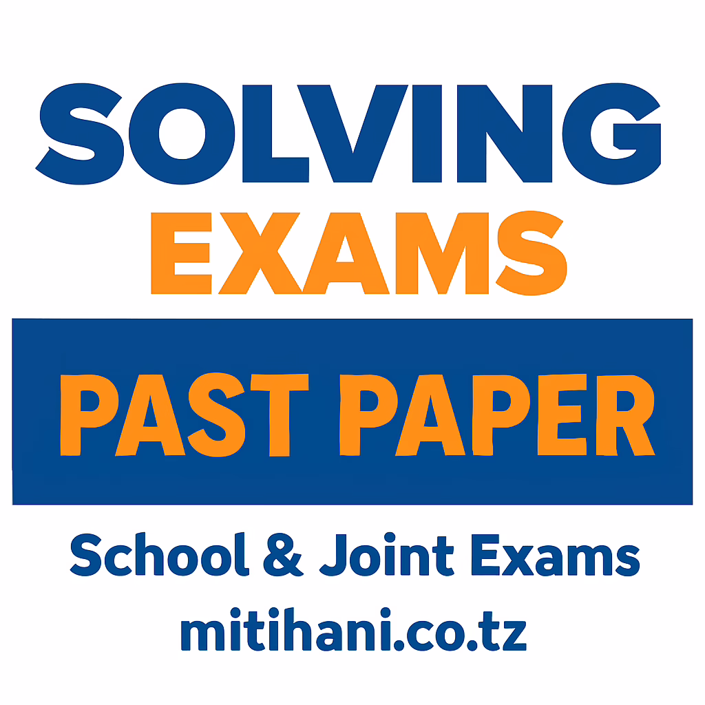 Form Six Mock Examination with Answers -All Regions 2025 Form Six Mock Examination with Answers -All Regions 2025