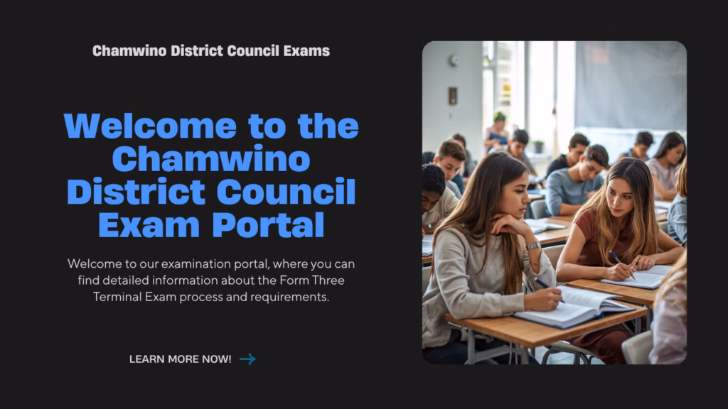 Form Three Terminal Exam Chamwino District Council,May 2026 Form Three Terminal Exam Chamwino District Council,May 2026