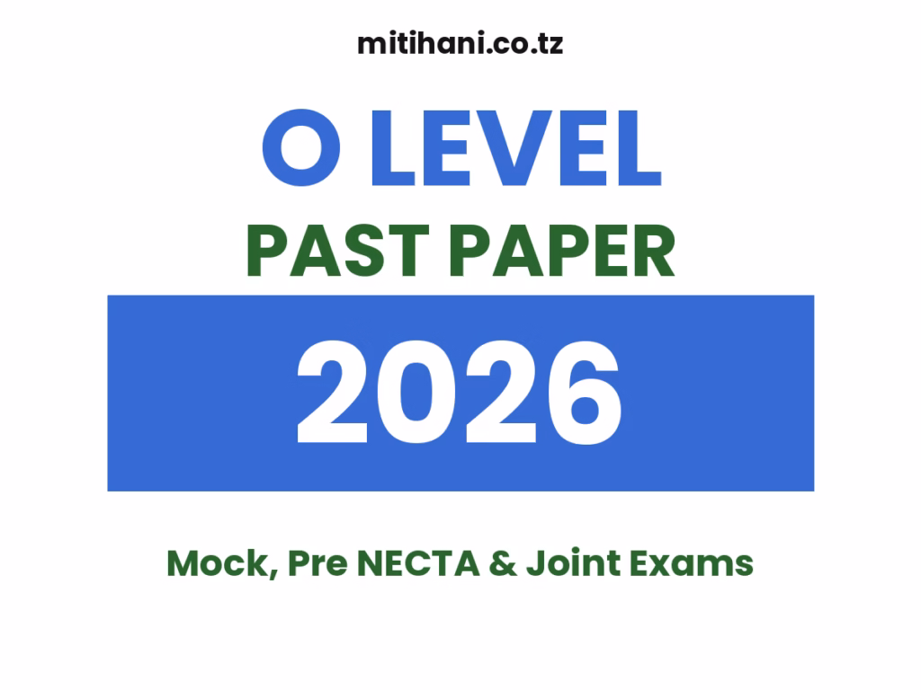 MEATU Form Two District Council Mock Examination,2026 MEATU Form Two District Council Mock Examination,2026