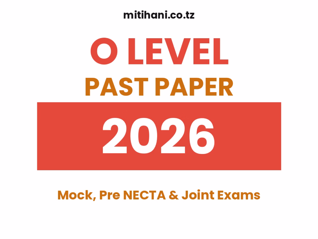 JEGOS Form Four Joint Exam 2022 – Past Papers